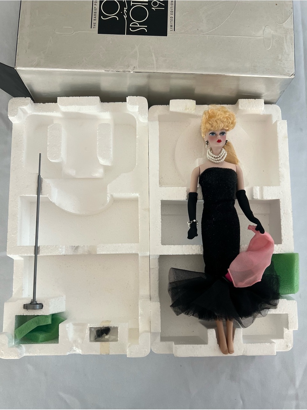 Vintage 1990 Porcelain Barbie Collection Solo In The Spotlight